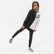 Gyerek pulóver NIKE PULÓVER G NSW BF CREW DNC GIRL dv0347-010 szín: fekete