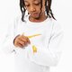Gyerek pulóver NIKE PULÓVER G NSW FT BF CREW GIRL dm8210-100 szín: fehér