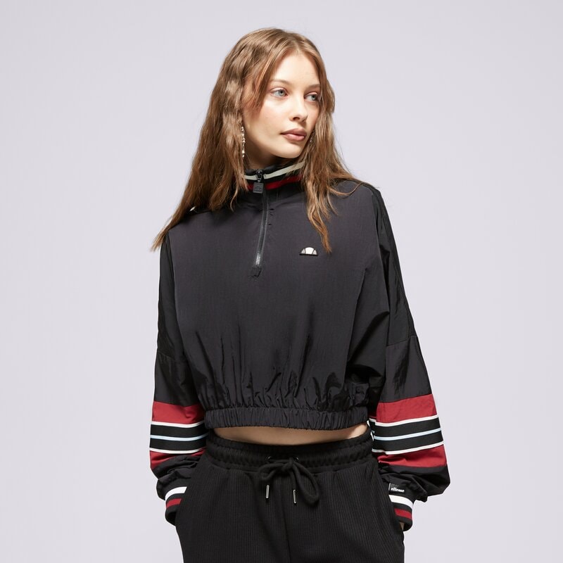 ELLESSE PULÓVER CIPZÁRAS TAMMY CROP TRACK TOP BLK
