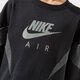 Gyerek pulóver NIKE GIRLS' AIR BOYFRIEND CREW SWEATSHIRT JUNIOR GIRL dd7135-010 szín: fekete