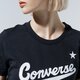 Női póló CONVERSE PÓLÓ WMN NOVA CENTER FRONT LOGO TEE 10018268-a01 szín: fekete
