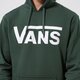 Férfi pulóver VANS PULÓVER KAPUCNIS MN VANS CLASSIC PO HOODIE II vn0a456b4cl szín: zöld