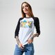 Női póló VANS PÓLÓ VANS X THE SIMPSONS FAMILY RAGLAN vn0a4v47zzz szín: fehér