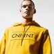 Férfi pulóver CONFRONT PULÓVER ESSENTIAL YLW HOODY  cf39blm38001 szín: sárga
