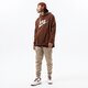 Férfi pulóver NIKE PULÓVER KAPUCNIS SPORTSWEAR CLUB FLEECE bv2973-259 szín: barna