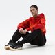 Női pulóver ADIDAS PULÓVER KAPUCNIS MMK CROP HOODIE CORANG hj7306 szín: korall