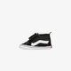 Gyerek sportcipők VANS IN SK8-HI CRIB vn0a346p6bt1 szín: fekete