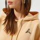 Női pulóver JORDAN PULÓVER KAPUCNIS W J ESSEN FLC HOODIE CORE dn4570-268 szín: bézs