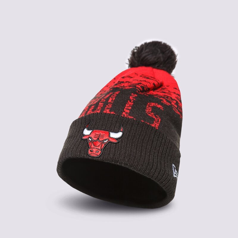 NEW ERA NBA CHICAGO BULLS POM BEANIE HAT CHICAGO BULLS OTC