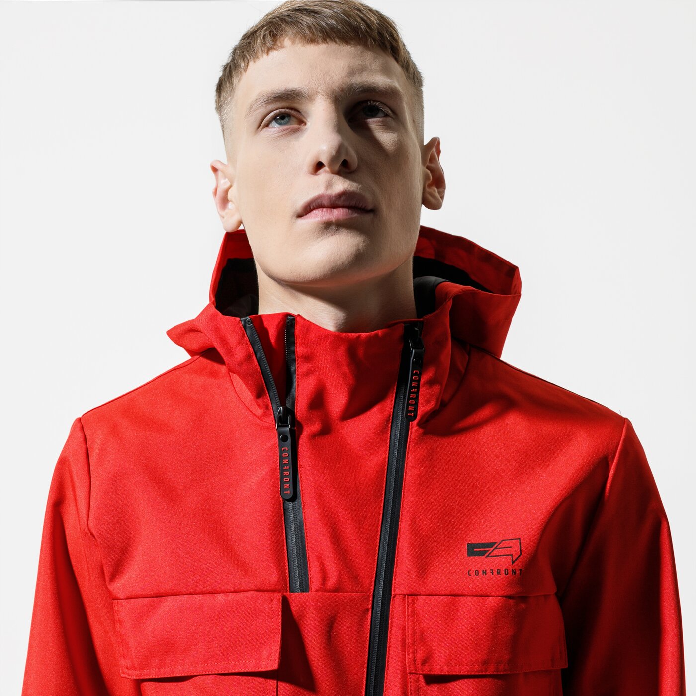 Férfi átmeneti kabát CONFRONT KABÁT RAMSAY cf120kum24002 szín: piros