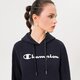 Női pulóver CHAMPION PULÓVER KAPUCNIS HOODED SWEATSHIRT 115687bs501 szín: sötétkék