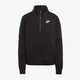 Női pulóver NIKE PULÓVER W NSW CLUB FLC QZ STD dq5838-010 szín: fekete