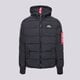 Férfi télikabát ALPHA INDUSTRIES KABÁT PEHELY HOODED 118113-03 szín: fekete