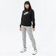 Női pulóver NIKE PULÓVER KAPUCNIS W NSW CLUB FLC GX PO HDY STD dq5775-010 szín: fekete