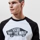 Férfi póló VANS PÓLÓ MN OTW RAGLAN WHITE/BLACK vn000xxmyb21 szín: fehér