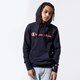 Férfi pulóver CHAMPION PULÓVER KAPUCNIS LOGO HOODY 215496bs501 szín: sötétkék