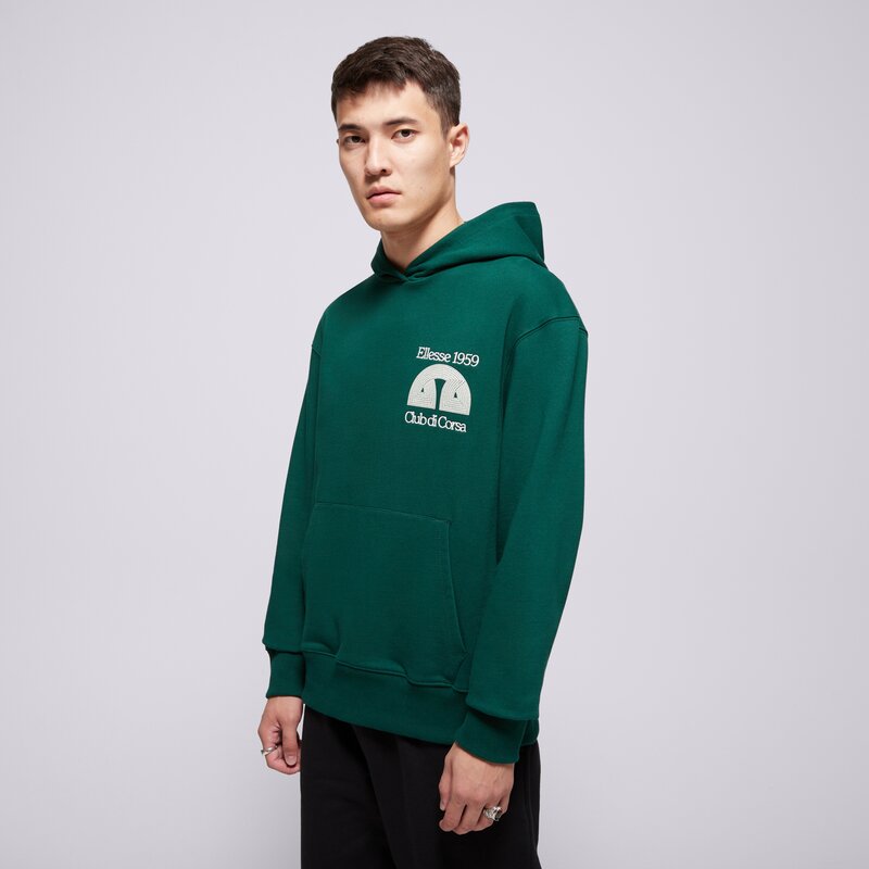 ELLESSE PULÓVER KAPUCNIS CLUB DI CORSA DGREEN HOODIE