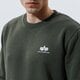 Férfi pulóver ALPHA INDUSTRIES PULÓVER BASIC SWEATER SMALL LOGO 188307-142 szín: khaki