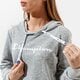 Női pulóver CHAMPION PULÓVER KAPUCNIS HOODED SWEATSHIRT 112580em029 szín: szürke