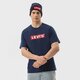 Férfi póló LEVI'S PÓLÓ SS RELAXED FIT TEE 16143-0436 szín: sötétkék