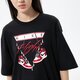Női póló JORDAN PÓLÓ W J FLIGHT SHOE GFX OS TEE dv1411-010 szín: fekete