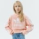 Gyerek pulóver ADIDAS PULÓVER KAPUCNIS CROPPED HOODIE GIRL h32339 szín: rózsaszín