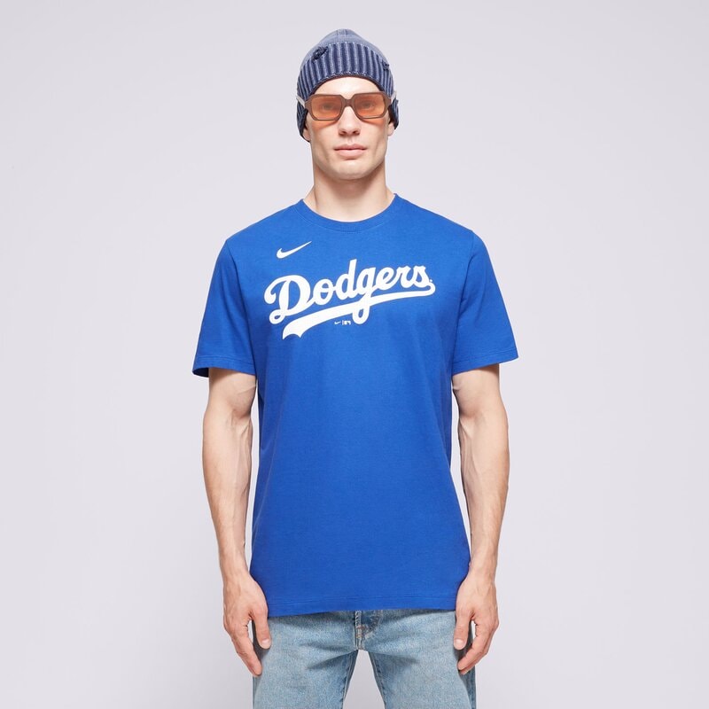 NIKE FANATIC PÓLÓ FUSE WORDMARK COTTON TEE LOS ANGELES DODGE