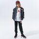 Gyerek átmeneti kabát JORDAN PULÓVER CIPZÁRAS KAPUCNIS JUMPMAN CLASSIC PUFFER JKT 957917-023 szín: fekete