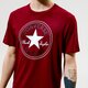 Férfi póló CONVERSE PÓLÓ SS CHUCK PATCH TEE 10007887-a28 szín: bordó