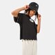 Gyerek póló NIKE PÓLÓ G NK DF TEE ICON CLASH BOXY FR GIRL dq4392-010 szín: fekete