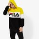 Férfi pulóver FILA PULÓVER NIGHT BLOCKED HOODIE 687001a063 szín: fekete