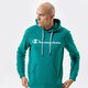 Férfi pulóver CHAMPION PULÓVER KAPUCNIS HOODED SWEATSHIRT 214138gs040 szín: zöld