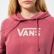 Női pulóver VANS PULÓVER KAPUCNIS WM FLYING V FT BOXY HOODIE vn0a4bg3yrt1 szín: bordó