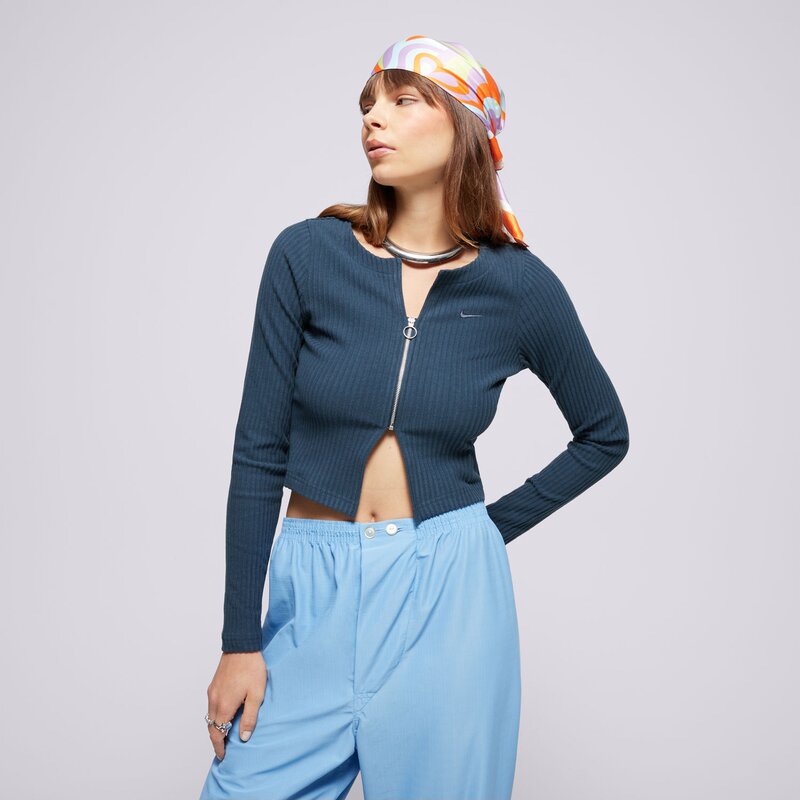 NIKE PULÓVER W NSW NK CHLL KNT RIB FZ CRDGN