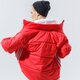 Női télikabát ADIDAS KABÁT TÉLI SHORT PUFFER gk8556 szín: piros