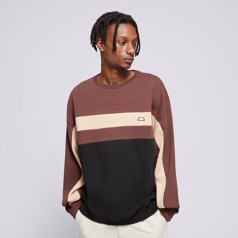 ELLESSE PULÓVER ANDORA SWEATSHIRT BRWN/BLK