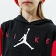 Gyerek pulóver JORDAN PULÓVER KAPUCNIS JUMPMAN BY NIKE HOODIE GIRL 45a761-023 szín: fekete
