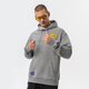 Férfi pulóver NEW ERA PULÓVER KAPUCNIS HALF LOGO OS LAKERS LOS ANGELES LAK 60284624 szín: szürke