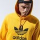 Férfi pulóver ADIDAS PULÓVER KAPUCNIS TREFOIL HOODIE gd9923 szín: sárga