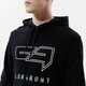 Férfi pulóver CONFRONT PULÓVER KAPUCNIS LOGO HOODY BLACK  cf121blm24001 szín: fekete