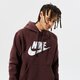 Férfi pulóver NIKE PULÓVER KAPUCNIS SPORTSWEAR CLUB FLEECE bv2973-263 szín: bordó