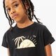 Gyerek póló NIKE PÓLÓ G NSW TEE SUN SWOOSH CROP GIRL dq4376-010 szín: fekete