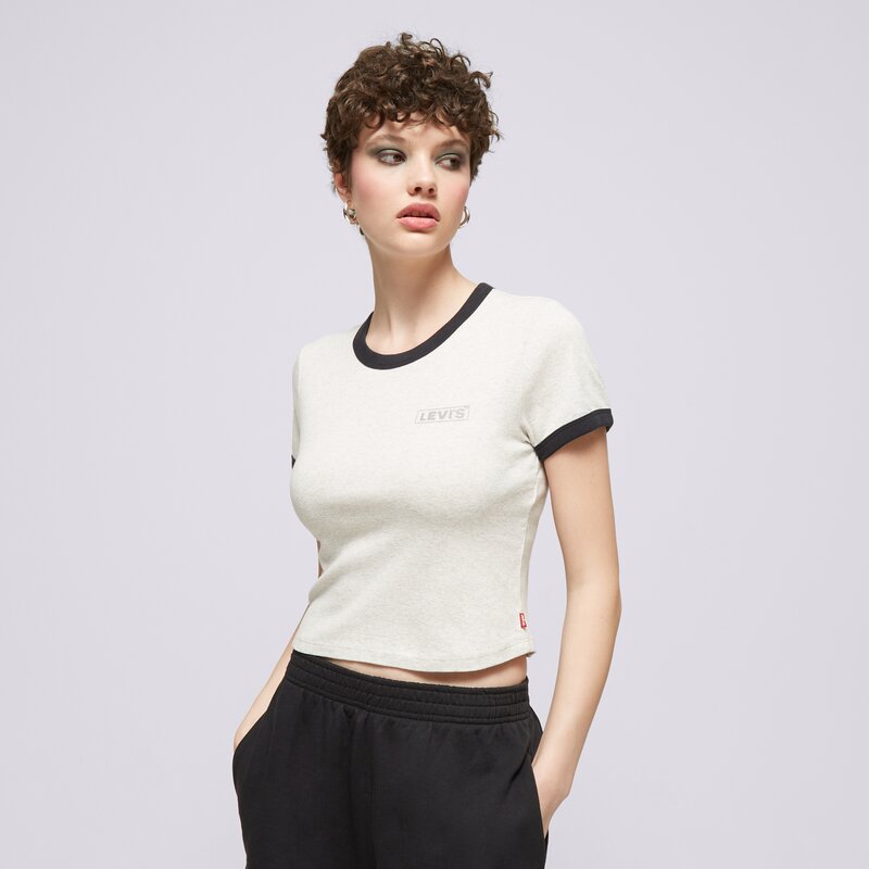 LEVI'S PÓLÓ GRAPHIC RINGER MINI TEE GREYS