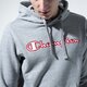 Férfi pulóver CHAMPION PULÓVER KAPUCNIS LOGO HOODY 215496em006 szín: szürke