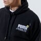 Férfi pulóver PUMA PULÓVER KAPUCNIS PUMA X PEANUTS HOODIE 53061401 szín: fekete
