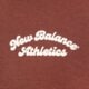 Női pulóver NEW BALANCE PULÓVER LINEAR HERITAGE FLEECE CREW wt53516rok szín: barna