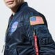 Férfi télikabát ALPHA INDUSTRIES KABÁT TÉLI MA-1 VF NASA 16610707 szín: sötétkék