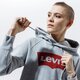 Női pulóver LEVI'S PULÓVER KAPUCNIS GRAPHIC SPORT HOODIE 35946-0003 szín: szürke