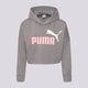 Gyerek pulóver PUMA PULÓVER KAPUCNIS GIRLS' CORE CROP HOODIE JUN 84868603 szín: szürke