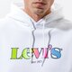 Férfi pulóver LEVI'S PULÓVER KAPUCNIS T3 RELAXD GRAPHIC HOODIE 38821-0042 szín: fehér